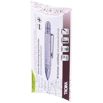 Artikelbild 3 für TROIKA® Kugelschreiber LILIPUT TOOL PEN silber, Schreibfarbe: schwarz, 1 St., Artikelnummer 666239