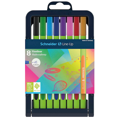 Artikelbild 6 für Schneider Line-Up Fineliner farbsortiert 0,4 mm, 8 St., Artikelnummer 326746