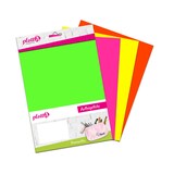 Artikelbild 1 für plottiX PremiumFlex Neon Aufbügelfolie farbsortiert Flex-Folie 20,0 x 30,0 cm, 4 St., Artikelnummer 265837