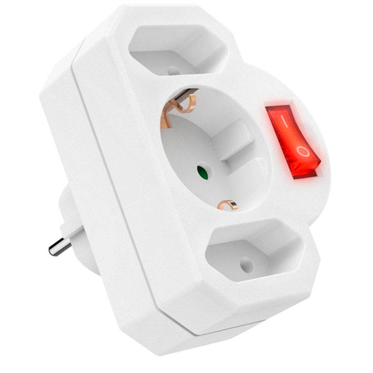 Artikelbild 2 für hama Steckdose mit Schalter, Artikelnummer 840337