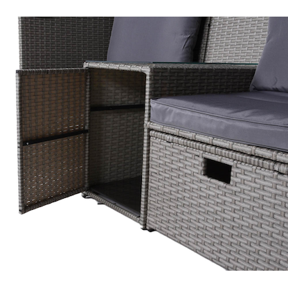 Artikelbild 6 für Garden Pleasure Loungegruppe SAINT TROPEZ grau Kunststoff, Metall, 7-teilig, Artikelnummer 897601