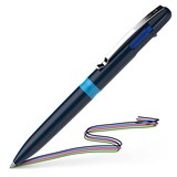 Artikelbild 1 für Schneider 4-Farben-Kugelschreiber Take 4 dunkelblau, Schreibfarbe: schwarz, rot, blau, grün, 1 St., Artikelnummer 405627