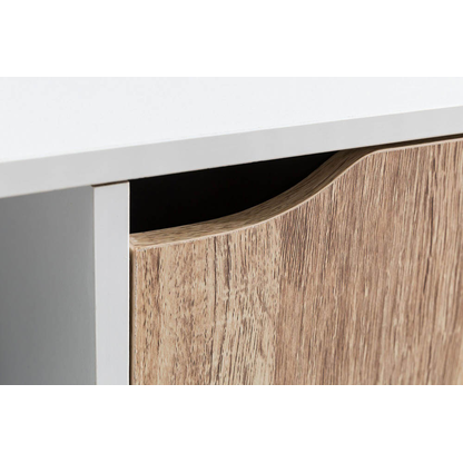 Artikelbild 8 für WOHNLING Regalschrank, WL5.526 weiß, sonoma-eiche 89,0 x 29,0 x 91,0 cm, Artikelnummer 159147