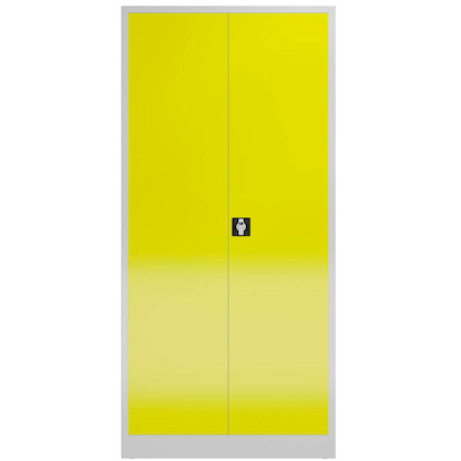 Artikelbild 3 für ClassiX Metallschrank X-530356 zinkgelb, lichtgrau 92,0 x 50,0 x 194,5 cm, aufgebaut, Artikelnummer 184196