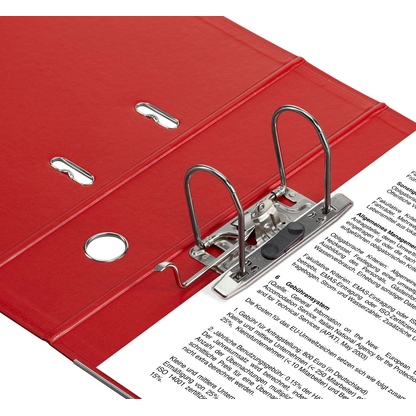 Artikelbild 4 für office discount Ordner rot Kunststoff 8,0 cm DIN A4, Artikelnummer 501536