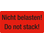 Nicht belasten!