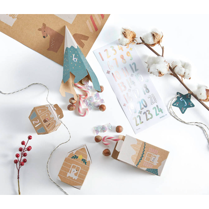Artikelbild 5 für folia Adventskalender Bergdorf mehrfarbig, Artikelnummer 794984
