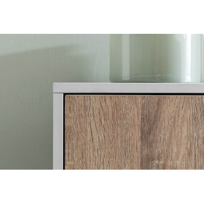 Artikelbild 10 für WOHNLING Regalschrank, WL5.526 weiß, sonoma-eiche 89,0 x 29,0 x 91,0 cm, Artikelnummer 159147