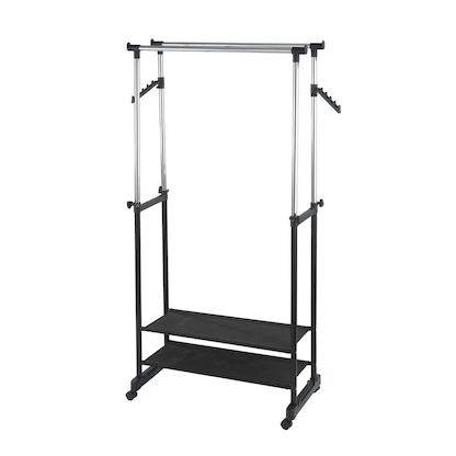 Artikelbild 18 für WENKO Teleskop-Garderobe All In schwarz Metall 89,5 x 117,0-169,0 cm, Artikelnummer 817474