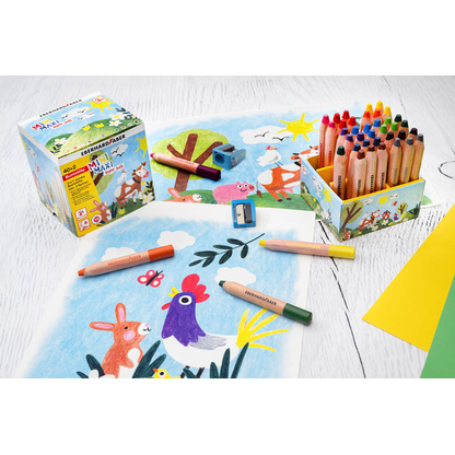 Artikelbild 3 für EBERHARD FABER MiniMaxi 3in1 40er Box Buntstifte farbsortiert, 40 St., Artikelnummer 443709