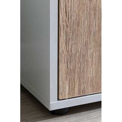 Artikelbild 11 für WOHNLING Regalschrank, WL5.526 weiß, sonoma-eiche 89,0 x 29,0 x 91,0 cm, Artikelnummer 159147