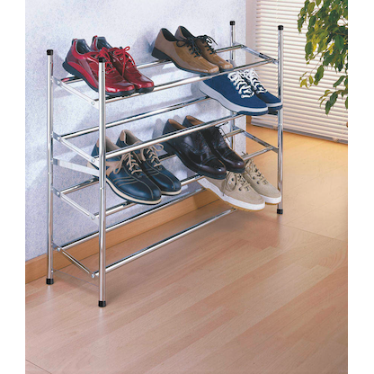 Artikelbild 3 für WENKO Teleskop-Schuhregal chrom 62,0 - 115,0 x 23,0 x 35,0 cm, Artikelnummer 532186