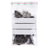 Artikelbild 1 für 100 Druckverschlussbeutel 50 µm 7,0 x 10,0 cm, mit Textfeld, Artikelnummer 647826