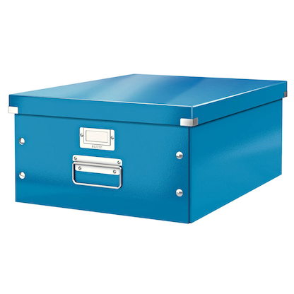 Artikelbild für AKTION: LEITZ Click & Store Aufbewahrungsbox 36,0 l blau 36,9 x 48,2 x 20,0 cm mit Prämie nach Registrierung, Artikelnummer 409800