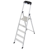 Artikelbild 1 für KRAUSE Stehleiter einseitig MONTO Solido silber 5 Stufen, H: 185,0 cm, Artikelnummer 568752