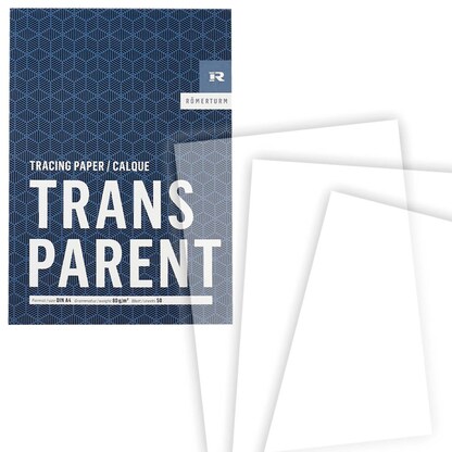 Artikelbild für RÖMERTURM Transparentpapier Classic Line 80 g/qm, 1 Block, Artikelnummer 872352