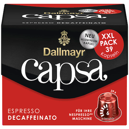 Artikelbild 2 für Dallmayr Capsa Espresso Decaffeinato Kaffeekapseln, Arabicabohnen kräftig, 39 Portionen, Artikelnummer 817884