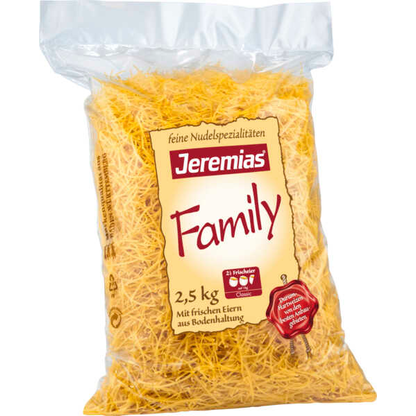 Artikelbild 11 für Jeremias® Family Suppen-Nudeln 2mm 2,5 kg, Artikelnummer 610091