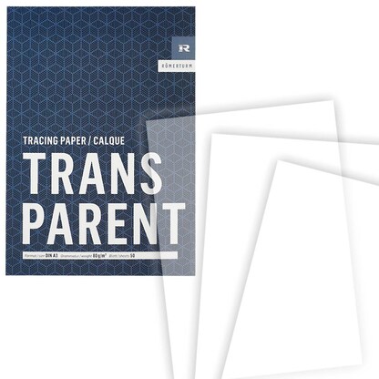 Artikelbild 1 für RÖMERTURM Transparentpapier Classic Line 80 g/qm, 1 Block, Artikelnummer 872388
