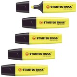 Artikelbild 1 für AKTION: STABILO BOSS ORIGINAL Textmarker gelb, 5 St., Artikelnummer 634313