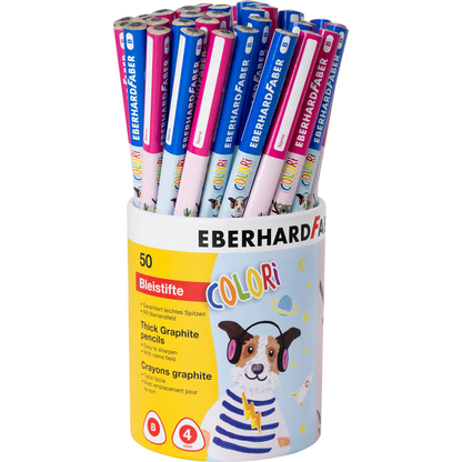 Artikelbild 20 für EBERHARD FABER Colori Bleistifte B blau/weiß/pink, 50 St., Artikelnummer 459489