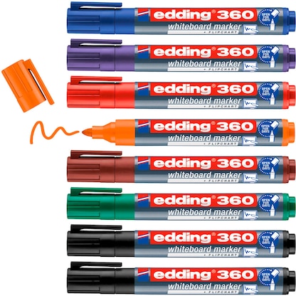 Artikelbild 3 für edding 360 Whiteboard-Marker farbsortiert 1,5 - 3,0 mm, 8 St., Artikelnummer 511166