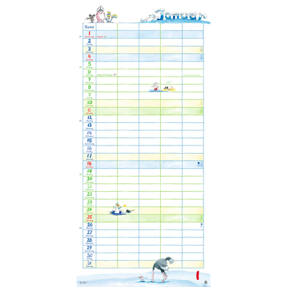 Artikelbild 2 für Heye Familienkalender Helme Heine 2026, Artikelnummer 551547