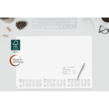 Artikelbild 6 für SIGEL Schreibtischunterlage Dotted 2026/2027/2028 weiß/schwarz Papier 59,5 x 41,0 cm, 30 Blatt, Artikelnummer 585659