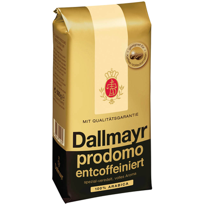 Artikelbild für Dallmayr prodomo entcoffeiniert Kaffeebohnen, Arabicabohnen 500,0 g, Artikelnummer 818304