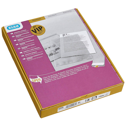 Artikelbild 7 für 100 ELBA Sichthüllen DIN A4 glasklar glatt 0,14 mm, Artikelnummer 150532