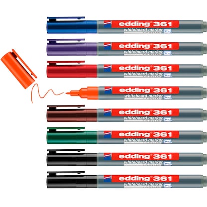 Artikelbild 2 für edding 361 Whiteboard-Marker farbsortiert 1,0 mm, 8 St., Artikelnummer 511179