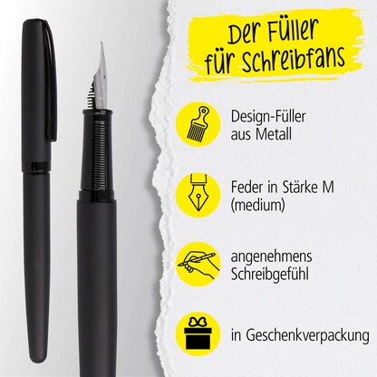 Artikelbild 8 für ONLINE® Eleganza Patronenfüller schwarz M (mittel), Artikelnummer 617318
