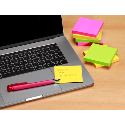 Artikelbild 4 für Post-it® Super Sticky Z-Notes Carnival Haftnotizen extrastark R3306SR farbsortiert, 6 Blöcke, Artikelnummer 200860