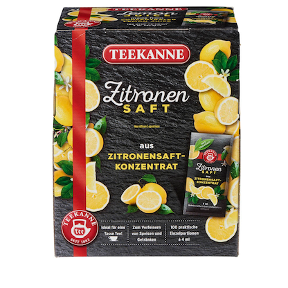 Artikelbild 3 für TEEKANNE Zitronensaft, 100 x 4,0 ml, Artikelnummer 174370
