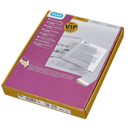 Artikelbild 8 für 100 ELBA Sichthüllen DIN A4 glasklar glatt 0,14 mm, Artikelnummer 150532