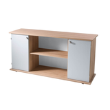 Artikelbild 1 für HAMMERBACHER Sideboard SB2T, VSB2T/N/S/SG nussbaum, silber 166,1 x 44,8 x 84,0 cm, Artikelnummer 867061