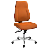 Artikelbild 1 für Topstar Bürostuhl Point 91, PI99GBC4 Stoff orange, Gestell alu, Artikelnummer 324780