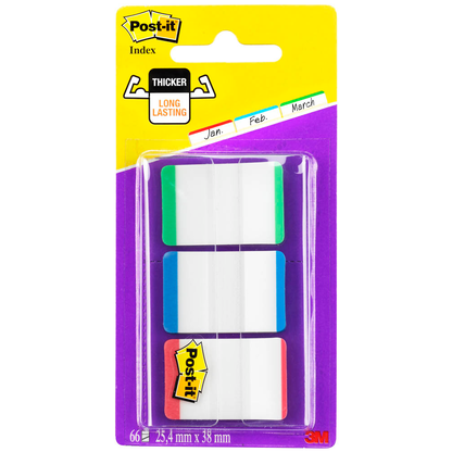 Artikelbild 4 für Post-it® Index Strong Haftmarker farbsortiert 3x 22 Streifen, Artikelnummer 223305