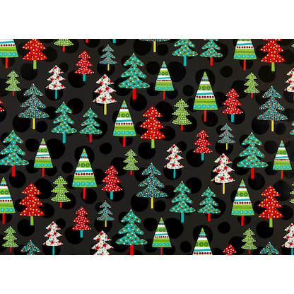 Artikelbild 2 für JUNG SCHÖNER VERPACKEN Geschenkpapier Montana Tannenbäume mehrfarbig, 20,0 m, Artikelnummer 726564