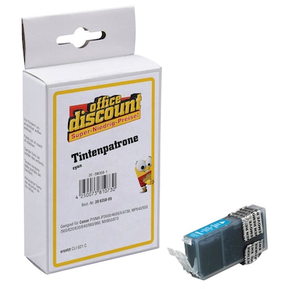 Artikelbild 13 für office discount cyan Druckerpatrone kompatibel zu Canon CLI-521 C, Artikelnummer 396358