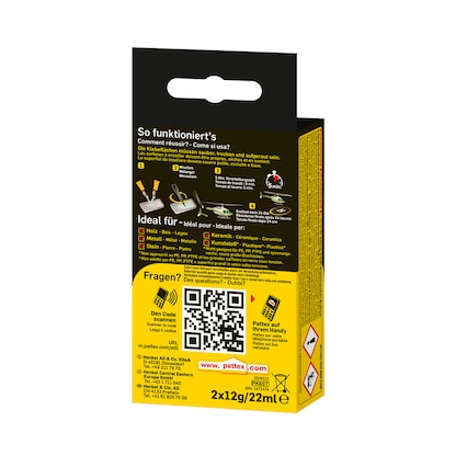 Artikelbild 2 für Pattex KRAFT-MIX POWER-MIX Extrem Schnell 2 Komponenten-Kleber 24,0 g, Artikelnummer 464606