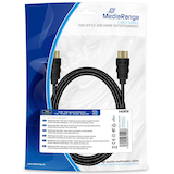 Artikelbild 1 für MediaRange HDMI A Kabel 4k 2,0 m schwarz, 1 St., Artikelnummer 317273