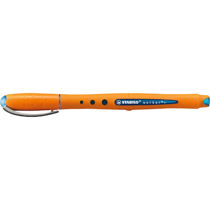 Artikelbild 2 für STABILO worker®+ Tintenroller orange 0,5 mm, Schreibfarbe: blau, 1 St., Artikelnummer 625129