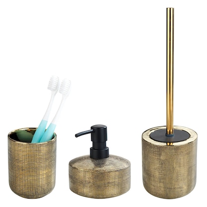 Artikelbild für WENKO Badaccessoires-Set Rivara gold, Artikelnummer 808367