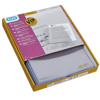 Artikelbild 9 für 100 ELBA Sichthüllen DIN A4 glasklar glatt 0,14 mm, Artikelnummer 150532