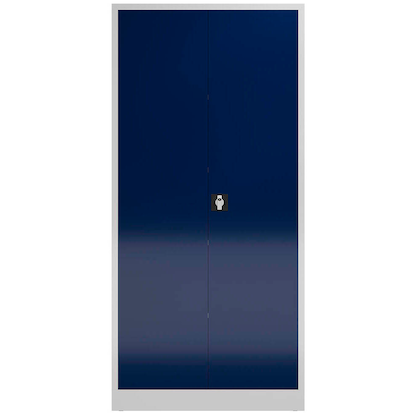 Artikelbild 3 für ClassiX Metallschrank X-530351 enzianblau, lichtgrau 92,0 x 50,0 x 194,5 cm, aufgebaut, Artikelnummer 184289