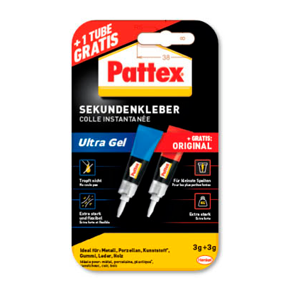 Artikelbild 17 für Pattex Ultra Gel Sekundenkleber 2x 3,0 g, Artikelnummer 464619