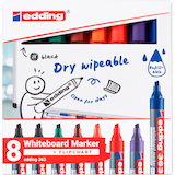 Artikelbild 1 für edding 363 Whiteboard-Marker farbsortiert 1,0 - 5,0 cm, 8 St., Artikelnummer 511050
