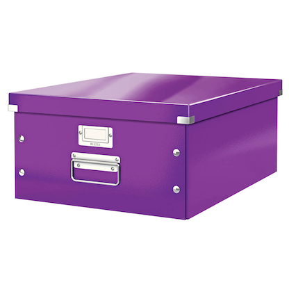 Artikelbild für AKTION: LEITZ Click & Store Aufbewahrungsbox 36,0 l violett 36,9 x 48,2 x 20,0 cm mit Prämie nach Registrierung, Artikelnummer 409831