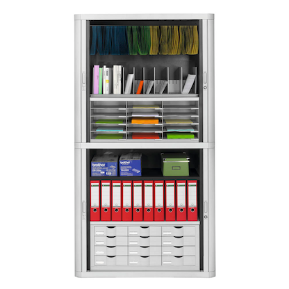 Artikelbild 3 für PAPERFLOW easyOffice Rollladenschrank lichtgrau ohne Fachböden 110,0 x 41,5 x 204,0 cm, Artikelnummer 587451